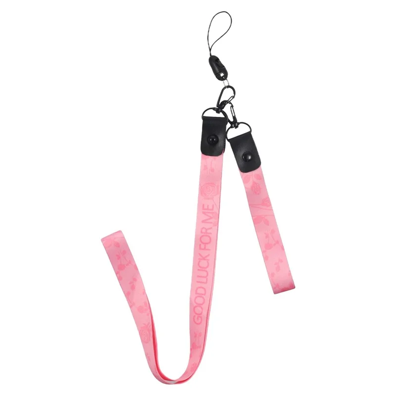 KADEM voor Xiaomi Poco X7 Pro 5G hoesje met bloemenpatroon TPU gradient telefoonhoesje met lanyards - Roze goud