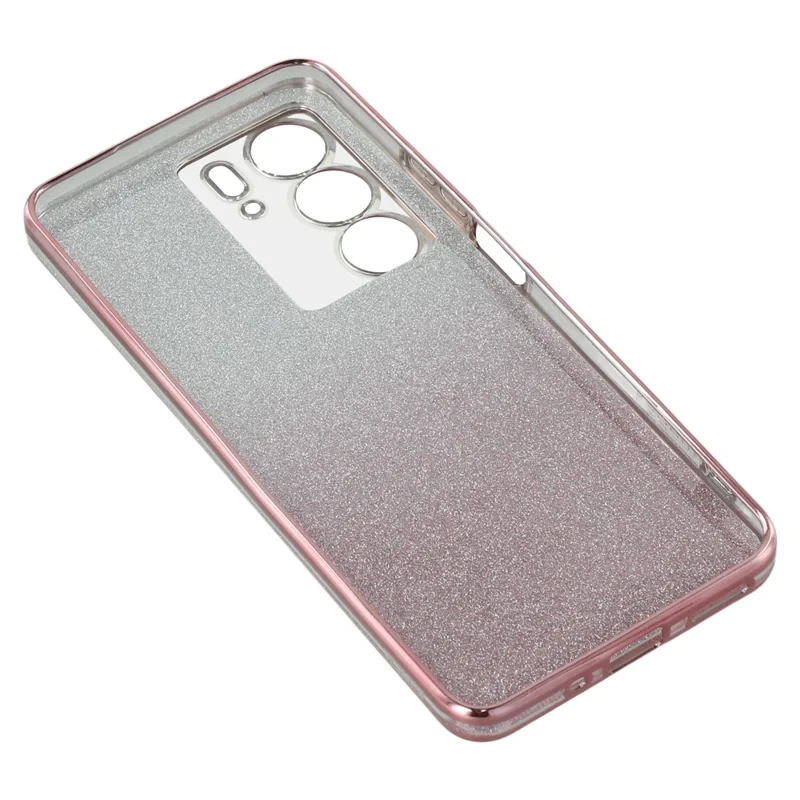 KADEM For Realme C75 4G Case Flower TPU Flexible Gradient Phone Cover - Rose Gold
