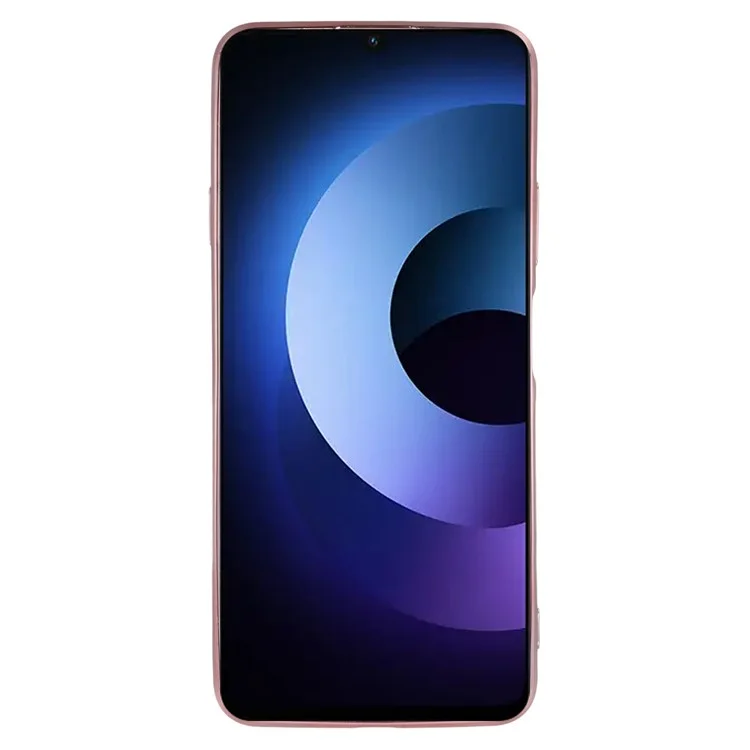 KADEM Para Wiko Hi Enjoy 70 Plus 5G Funda con Patrón de Flores de TPU Degradado con Cordones - Oro Rosa