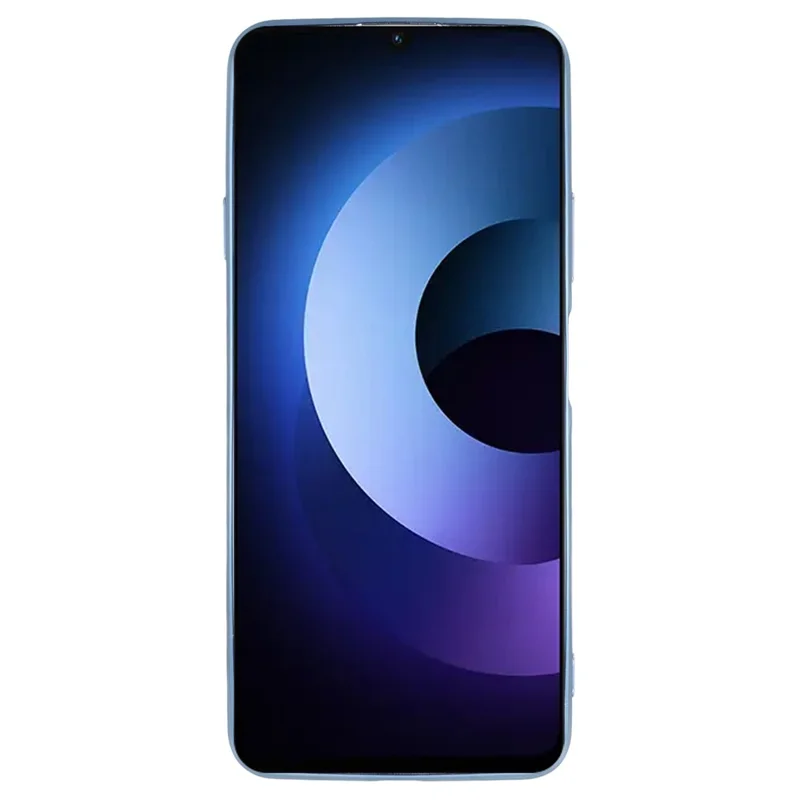 KADEM For Wiko Hi Enjoy 70 Plus 5G Case Ring Kickstand TPU Flowers Phone Cover Gradient Glitter - Blue