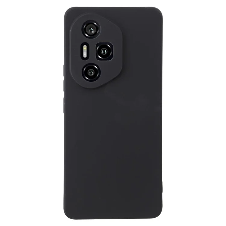 For Honor 300 Pro Case Precise Cutouts Straight Edge TPU Shockproof Phone Cover - Black