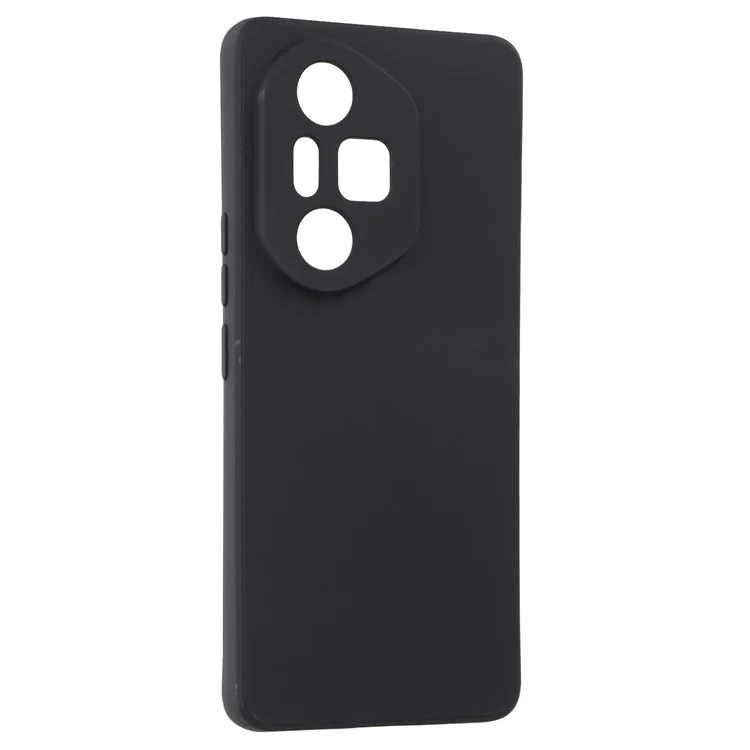 For Honor 300 Pro Case Precise Cutouts Straight Edge TPU Shockproof Phone Cover - Black