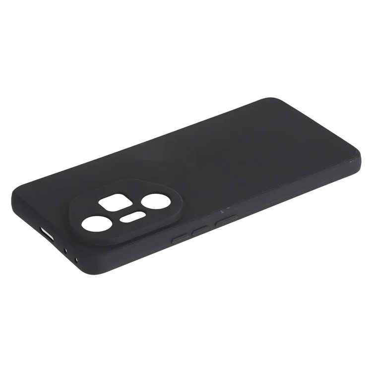For Honor 300 Pro Case Precise Cutouts Straight Edge TPU Shockproof Phone Cover - Black