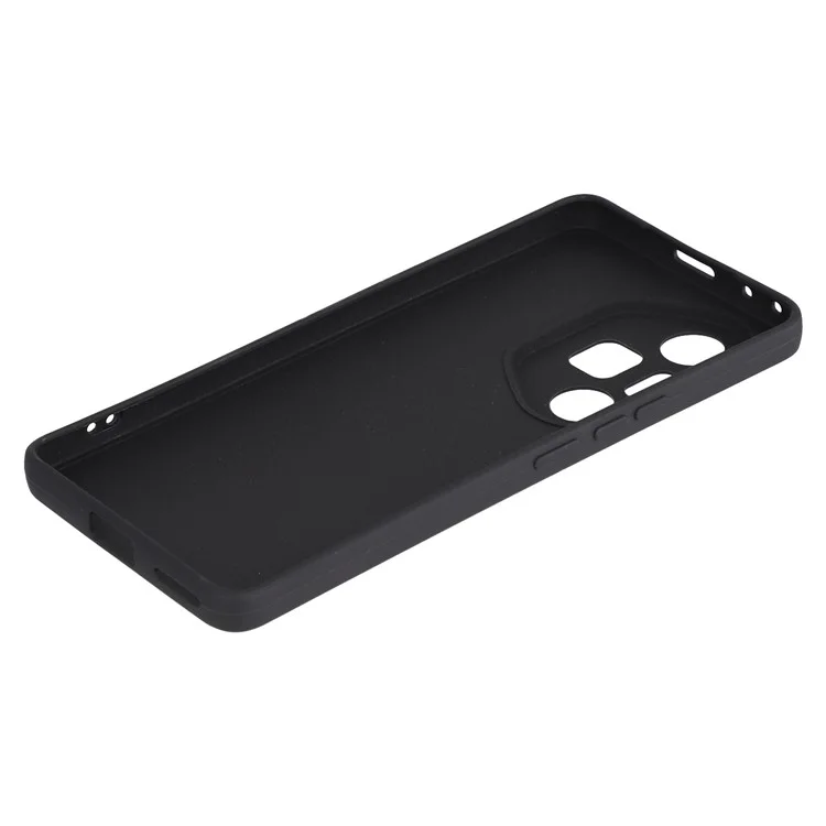 For Honor 300 Pro Case Precise Cutouts Straight Edge TPU Shockproof Phone Cover - Black