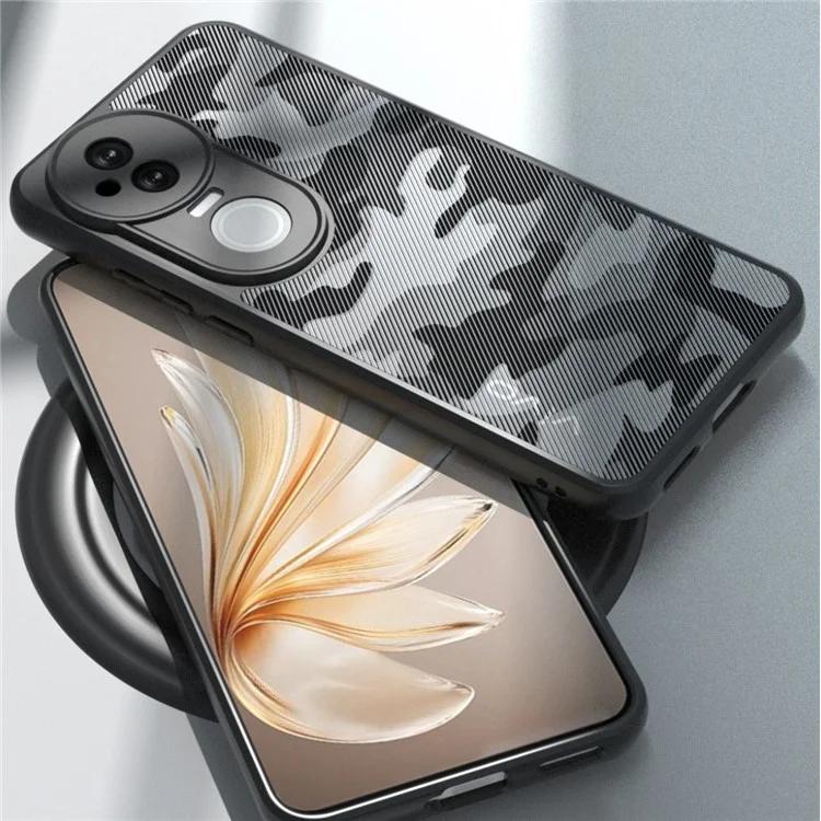 IBMRS Per vivo S20 5G Custodia TPU + PC Heavy Duty Antiurto Custodia per telefono Protezione della fotocamera - Mimetico artistico