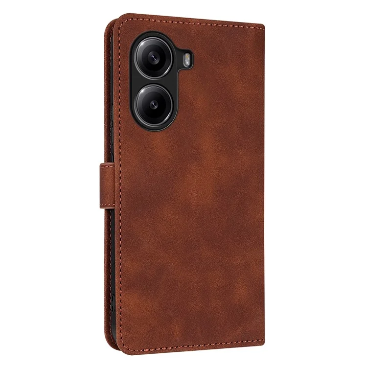 AZNS For Xiaomi Redmi Turbo 4 5G  /  Poco X7 Pro 5G Case PU Leather Wallet Phone Cover - Brown
