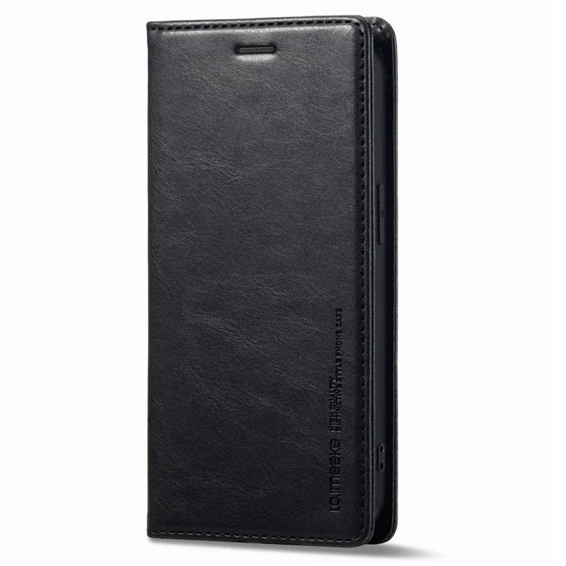 LC.IMEEKE Magnetic Auto Closing Phone Case For iPhone 12 mini 5.4 inch, Shockproof RFID Blocking PU Leather Cell Phone Wallet Stand Cover - Black