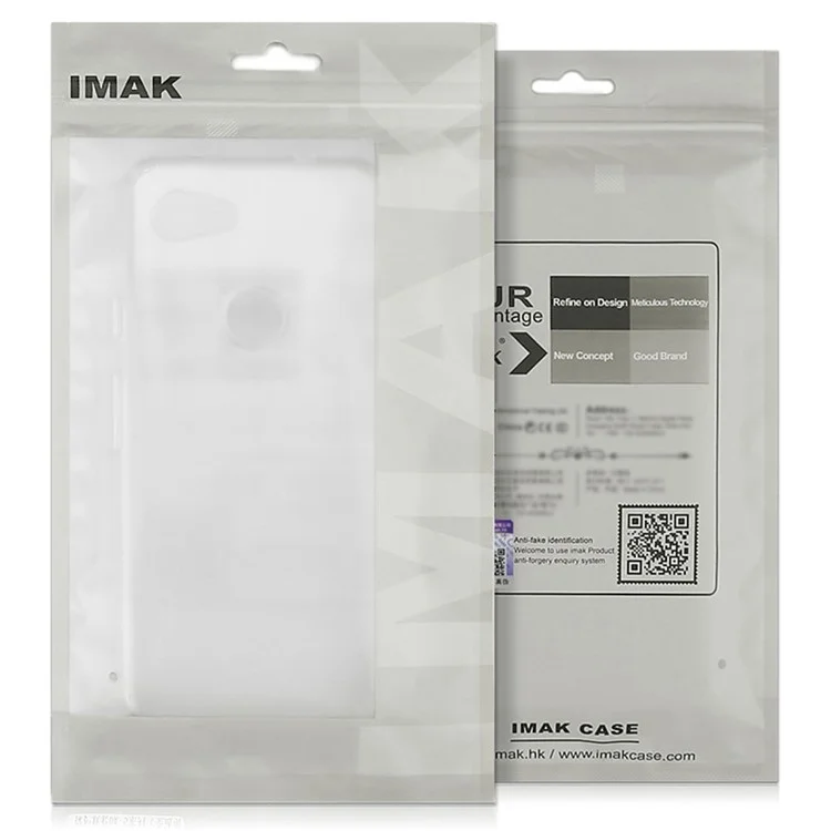 IMAK UX-4 Series TPU Case for Xiaomi Redmi Note 11 Pro+ 5G / Note 11 Pro 5G (China) (Mediatek) / Poco X4 NFC Straight Frame Clear Phone Cover