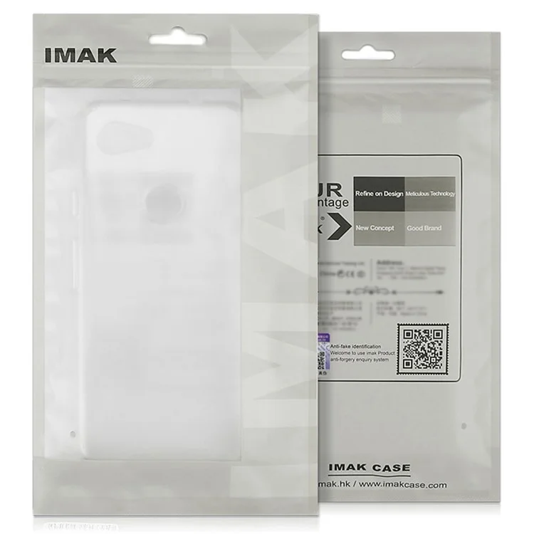 Cover TPU IMAK UX-4 per Xiaomi Redmi K60 Pro 5G / K60 5G / Poco F5 Pro 5G con Cornice Dritta Trasparente