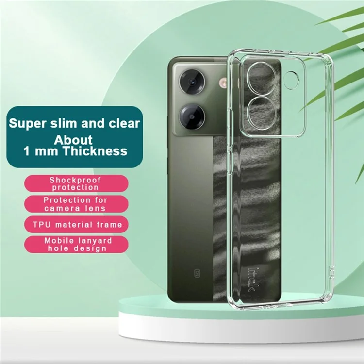 IMAK UX-5 Series Phone Cover for Xiaomi Poco M7 Pro 5G Case Shockproof TPU Clear Slim Back Shell