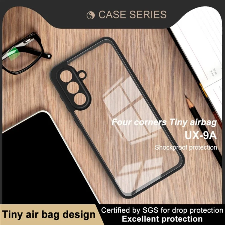 Étui transparent IMAK UX-9A Series pour Samsung Galaxy A56 5G, coque de téléphone en TPU et PC avec coins renforcés