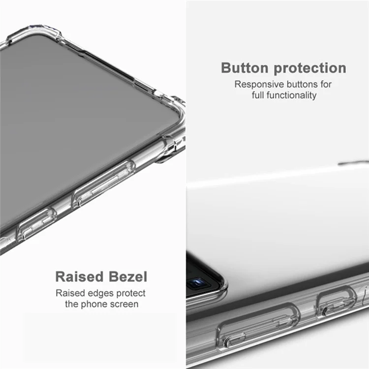 IMAK для Motorola Moto G75 5G Чехол TPU Противоударный Прозрачный Защитный Чехол для Телефона