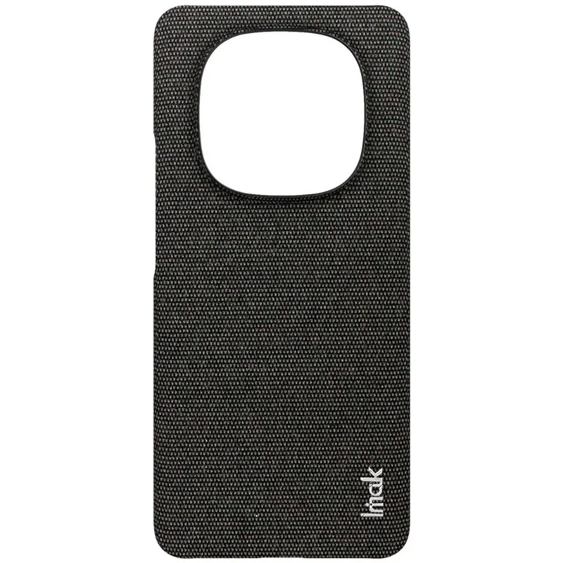 IMAK Ruiyi Series for Xiaomi Redmi Note 14 Pro 5G / Poco X7 5G Case Fabric Texture Leather+PC Phone Back Cover - Black