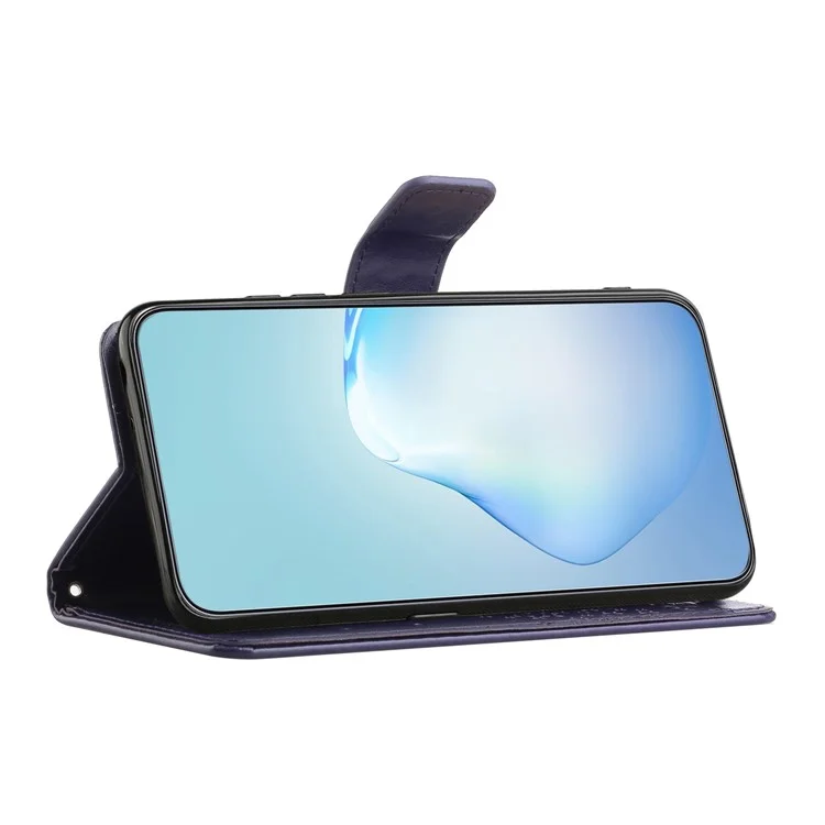 Для Samsung Galaxy A23e / A23s PU Кожаный Телефон. - Темно Фиолетовый