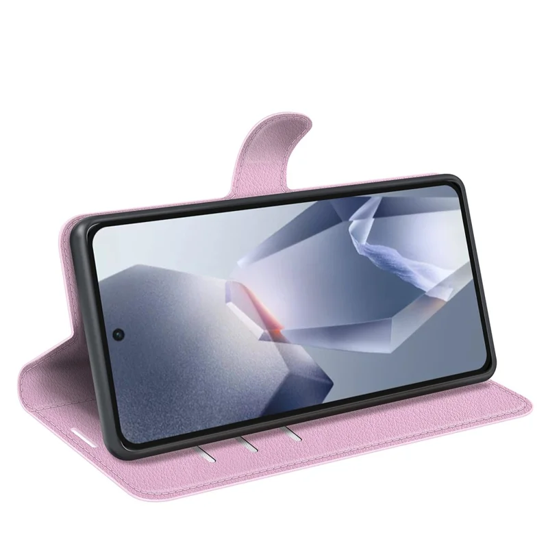For OnePlus Ace 5 Pro 5G / Ace 5 5G / 13R 5G Case Litchi Texture Shockproof Leather Wallet Phone Cover - Pink