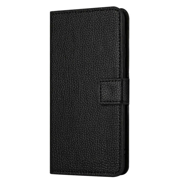 Custodia Per Telefono a Prova di Drop Per Samsung Galaxy A23e / A23S, Supporto Per il Portafoglio Per Smartphone Per Texture Litchi Anti-scratch - Nero