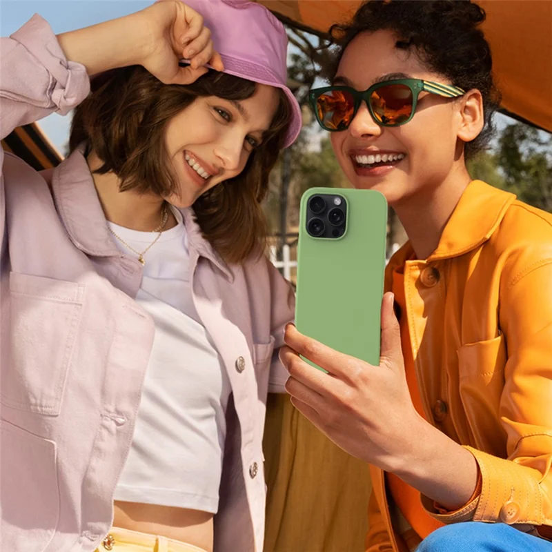 Bulk Purchasing For iPhone 16 Pro Case Liquid Silicone Soft Lining Back Phone Cover - Mint Green