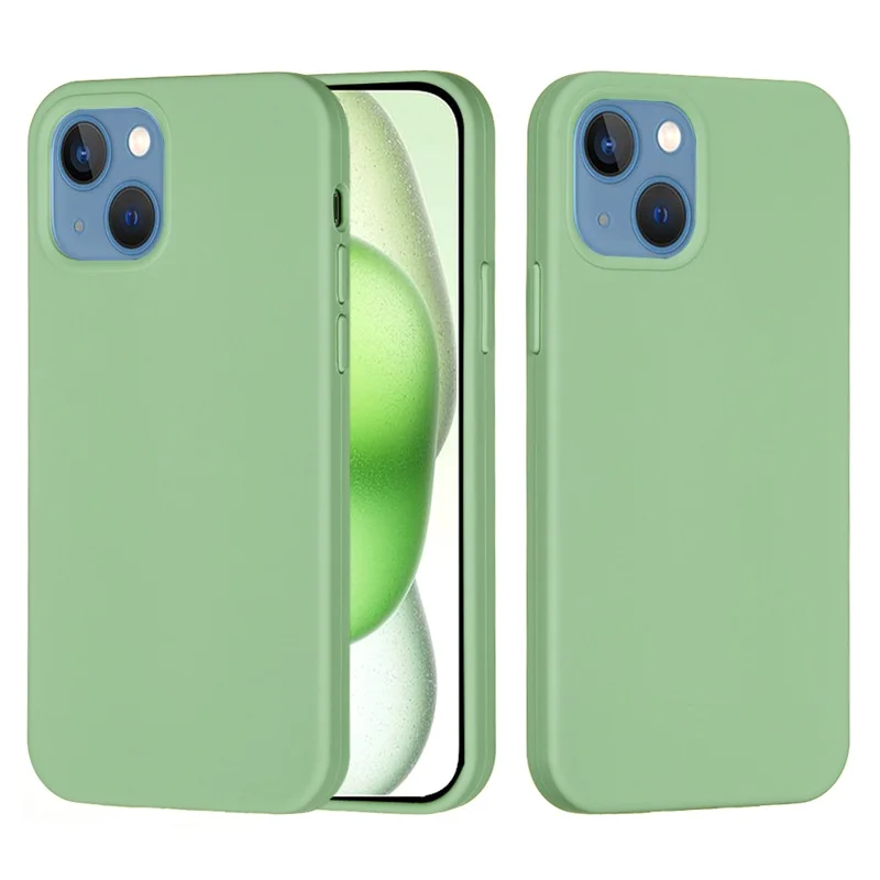Acquisto all'ingrosso per Cover per iPhone 15 in Silicone Liquido con Fodera Morbida - Verde Menta