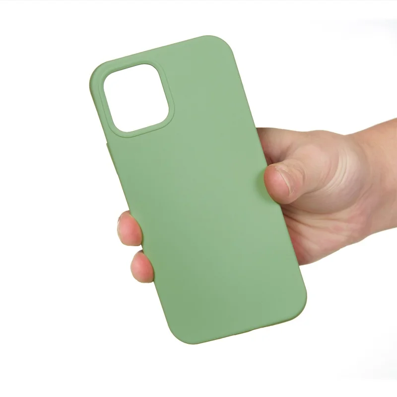 Acquisti all'ingrosso per iPhone 15 Pro Max Custodia in silicone liquido Fodera morbida Custodia posteriore per telefono - Verde menta