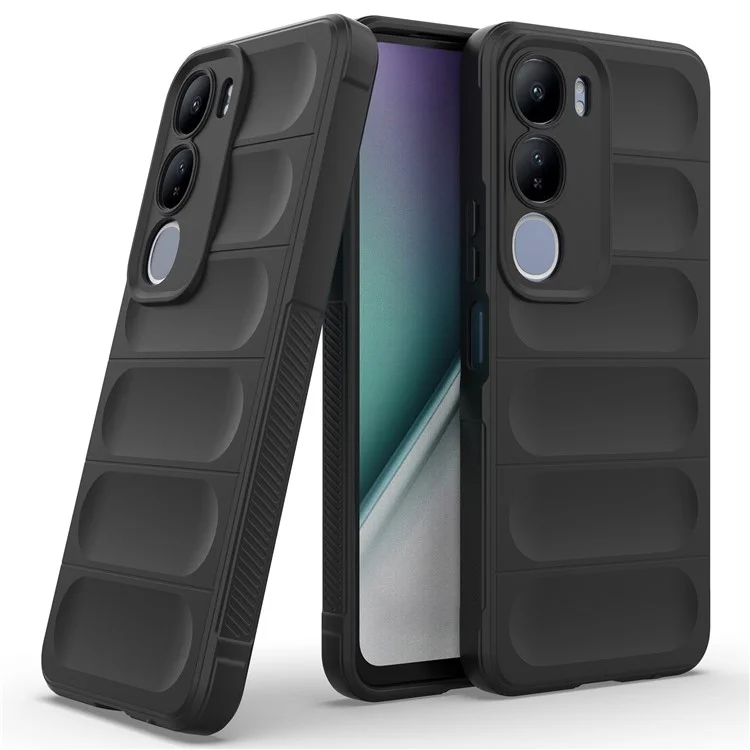 Per vivo Y29 5G / Y19s 4G Custodia Anti-Caduta Morbida TPU Custodia Posteriore Robusta - Nero