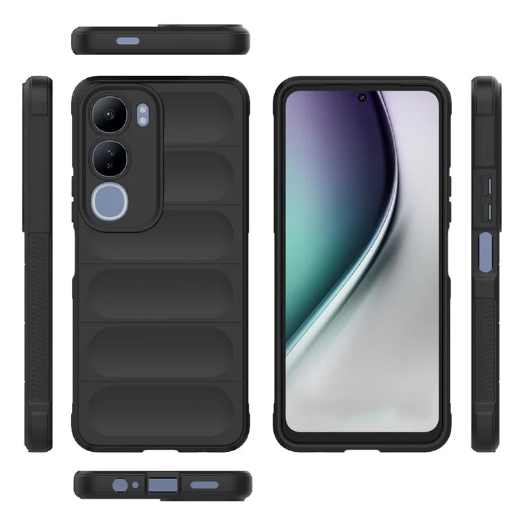 Per vivo Y29 5G / Y19s 4G Custodia Anti-Caduta Morbida TPU Custodia Posteriore Robusta - Nero