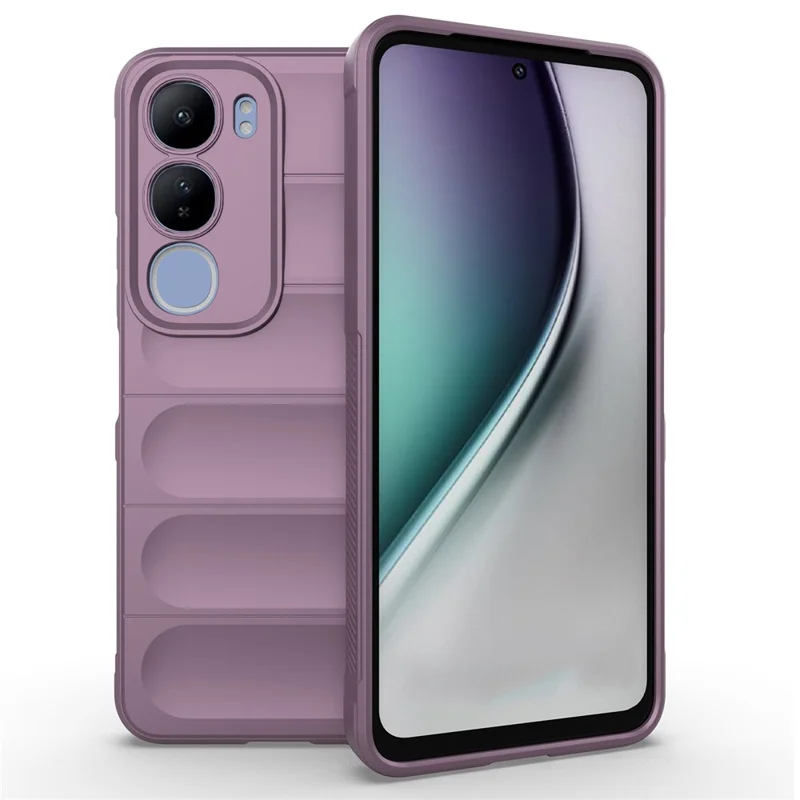 For vivo Y29 5G / Y19s 4G Case Anti-Drop Soft TPU Rugged Phone Back Cover - Light Purple