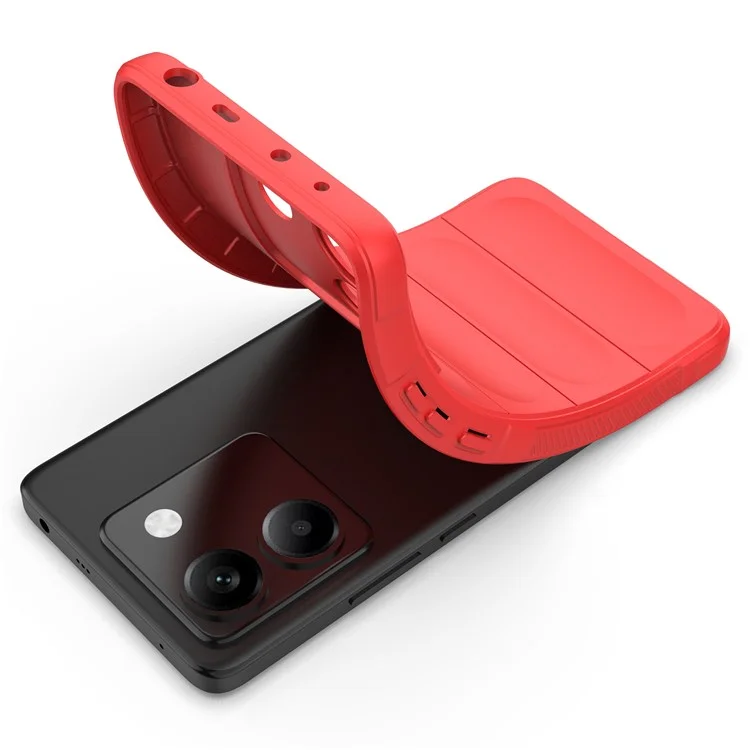 For Xiaomi Poco M7 Pro 5G Case Anti-Drop Soft TPU Rugged Phone Back Cover - Red