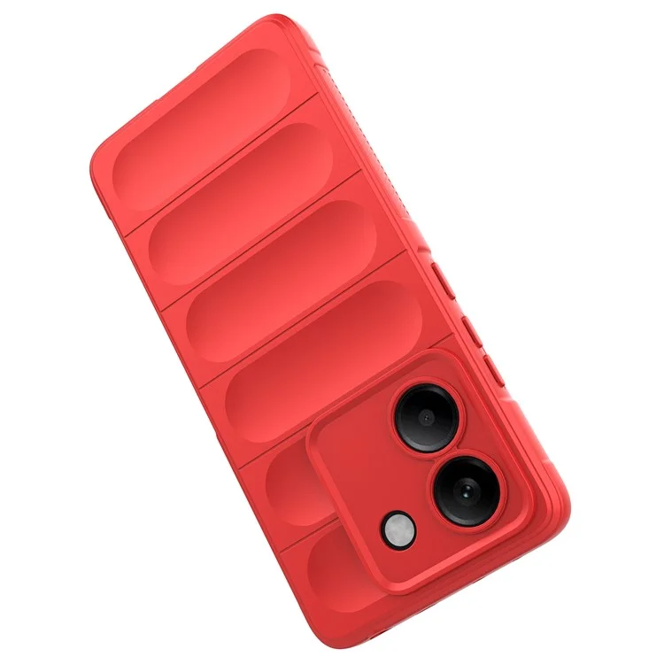 For Xiaomi Poco M7 Pro 5G Case Anti-Drop Soft TPU Rugged Phone Back Cover - Red