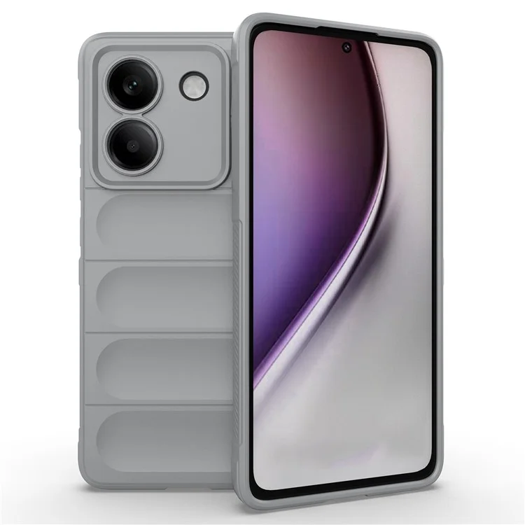 For Xiaomi Poco M7 Pro 5G Case Anti-Drop Soft TPU Rugged Phone Back Cover - Light Grey