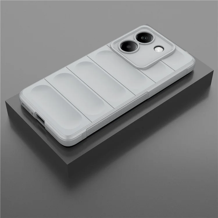 For Xiaomi Poco M7 Pro 5G Case Anti-Drop Soft TPU Rugged Phone Back Cover - Light Grey