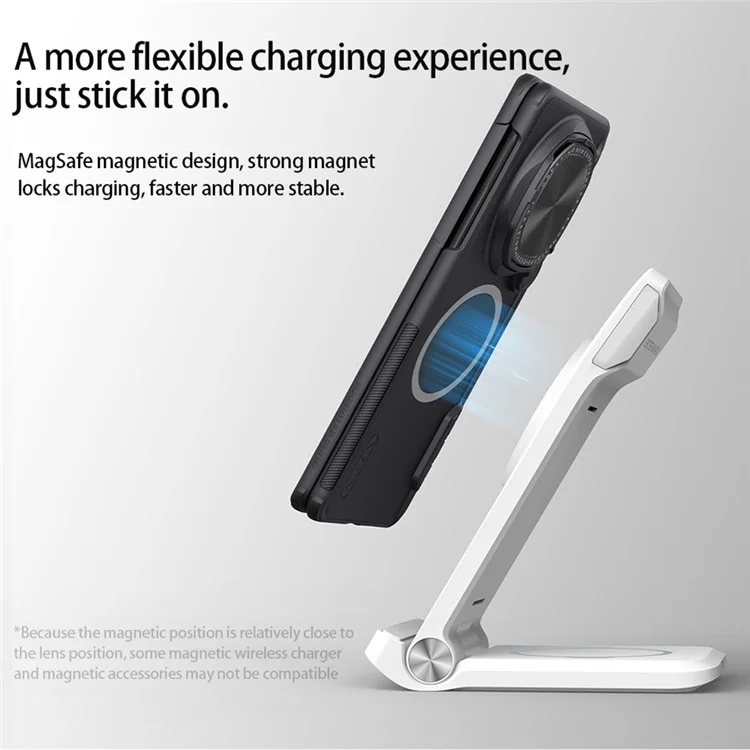 NILLKIN Super Frosted Shield Prop For Huawei Mate X6 Case Compatible with MagSafe Camera Lens Lid Kickstand Phone Cover