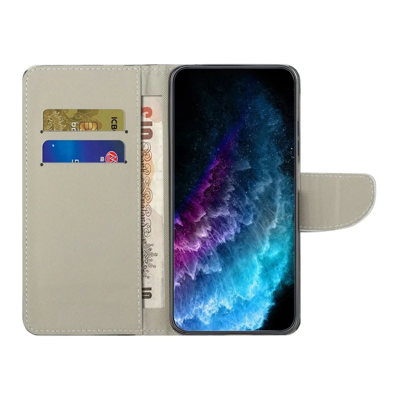 For Samsung Galaxy A37 5G / A36 5G Case Pattern Printing Cross Texture Phone Leather Cover - Sparkling Butterfly