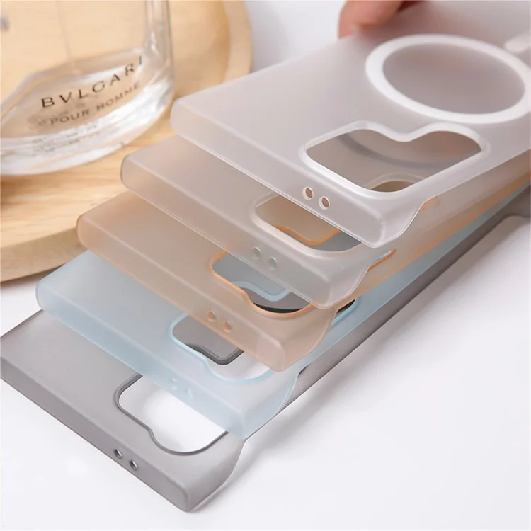 For Samsung Galaxy S25 Ultra Phone Case Anti Scratch Frameless PC Cover Compatible with MagSafe - Gold