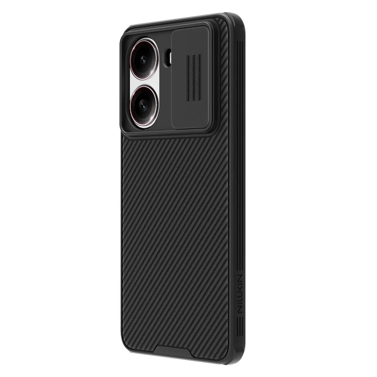NILLKIN Camshield Pro Series for Xiaomi Redmi Turbo 4 5G Case PC + TPU Slide Camera Lid Phone Cover - Black