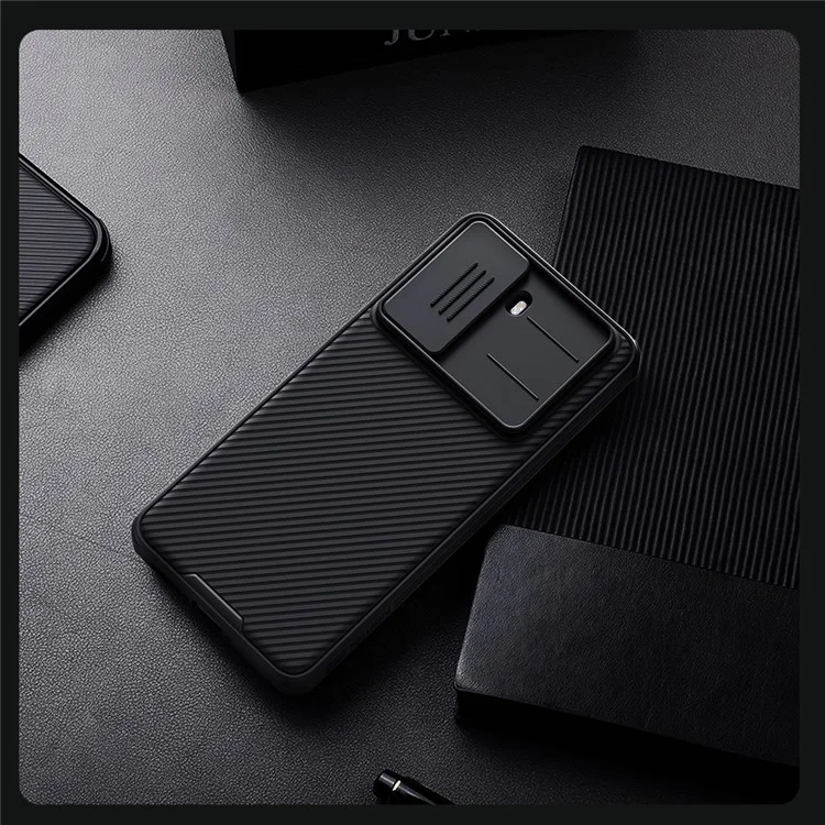NILLKIN Camshield Pro Series for Xiaomi Redmi Turbo 4 5G Case PC + TPU Slide Camera Lid Phone Cover - Black