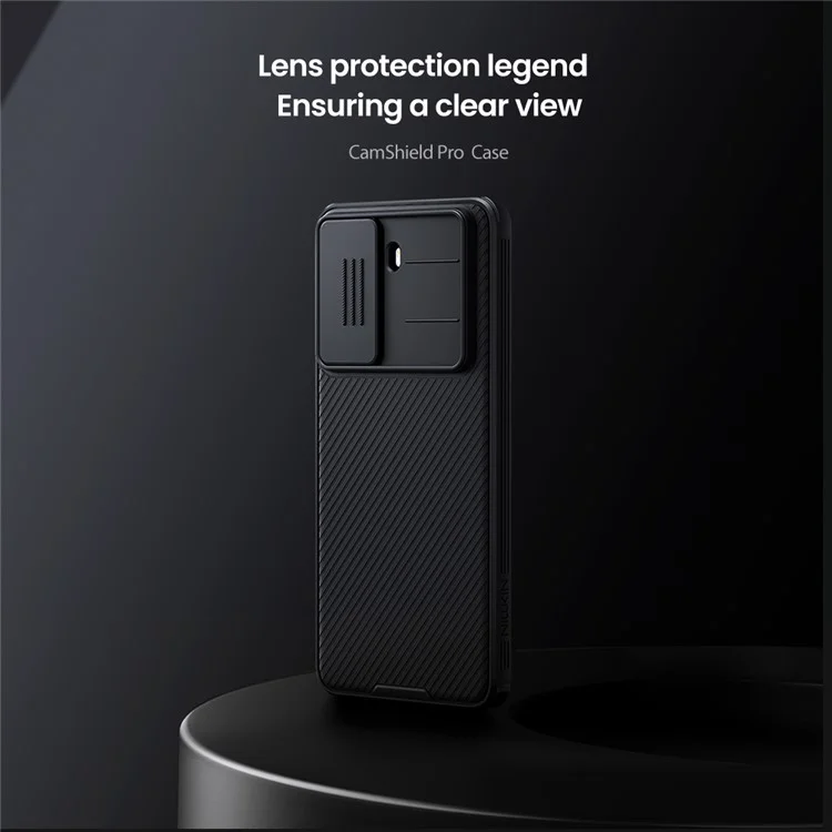 NILLKIN Camshield Pro Series for Xiaomi Redmi Turbo 4 5G Case PC + TPU Slide Camera Lid Phone Cover - Black