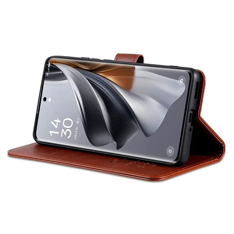 AZNS For Xiaomi Redmi Turbo 4 5G  /  Poco X7 Pro 5G Case Anti-Scratch PU Leather Stand Wallet Phone Cover - Brown