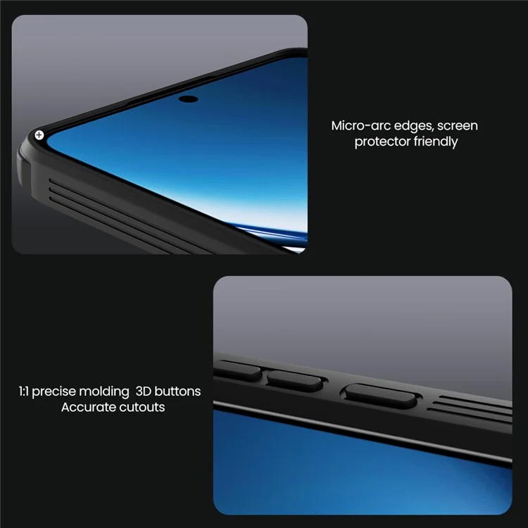 Funda NILLKIN Camshield Pro para Xiaomi Redmi Turbo 4 5G Compatible con MagSafe TPU + PC con Tapa Deslizante para Cámara