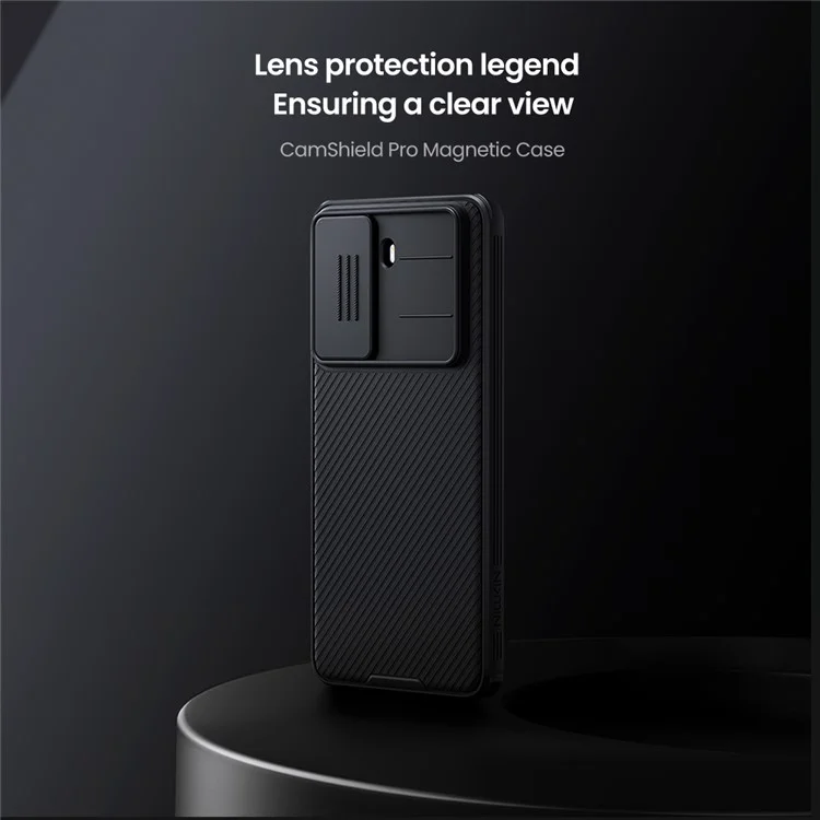 Funda NILLKIN Camshield Pro para Xiaomi Redmi Turbo 4 5G Compatible con MagSafe TPU + PC con Tapa Deslizante para Cámara