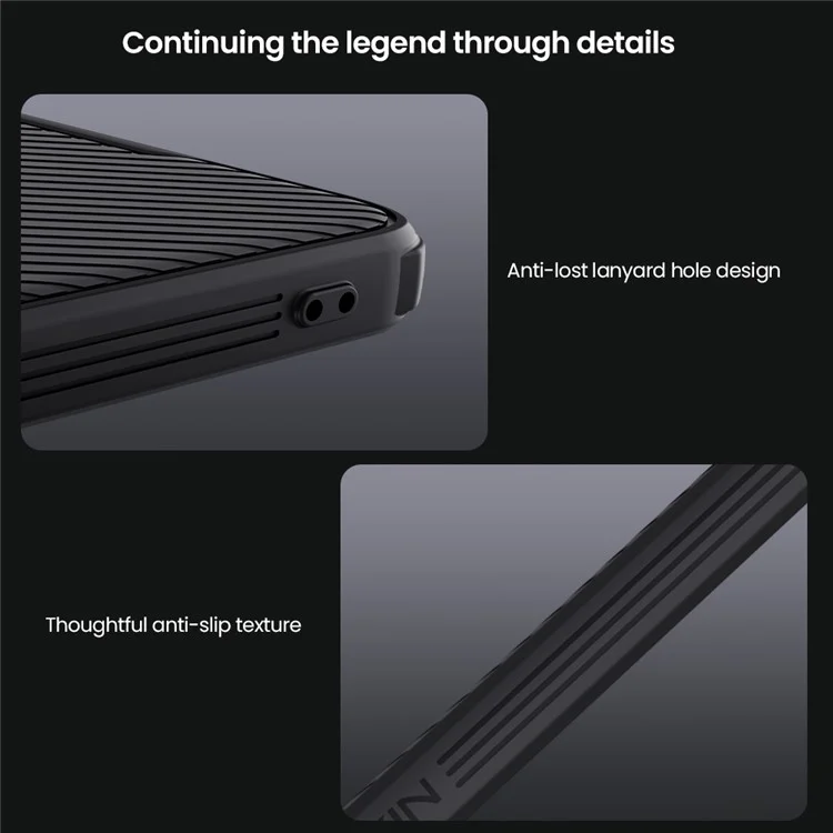 Funda NILLKIN Camshield Pro para Xiaomi Redmi Turbo 4 5G Compatible con MagSafe TPU + PC con Tapa Deslizante para Cámara
