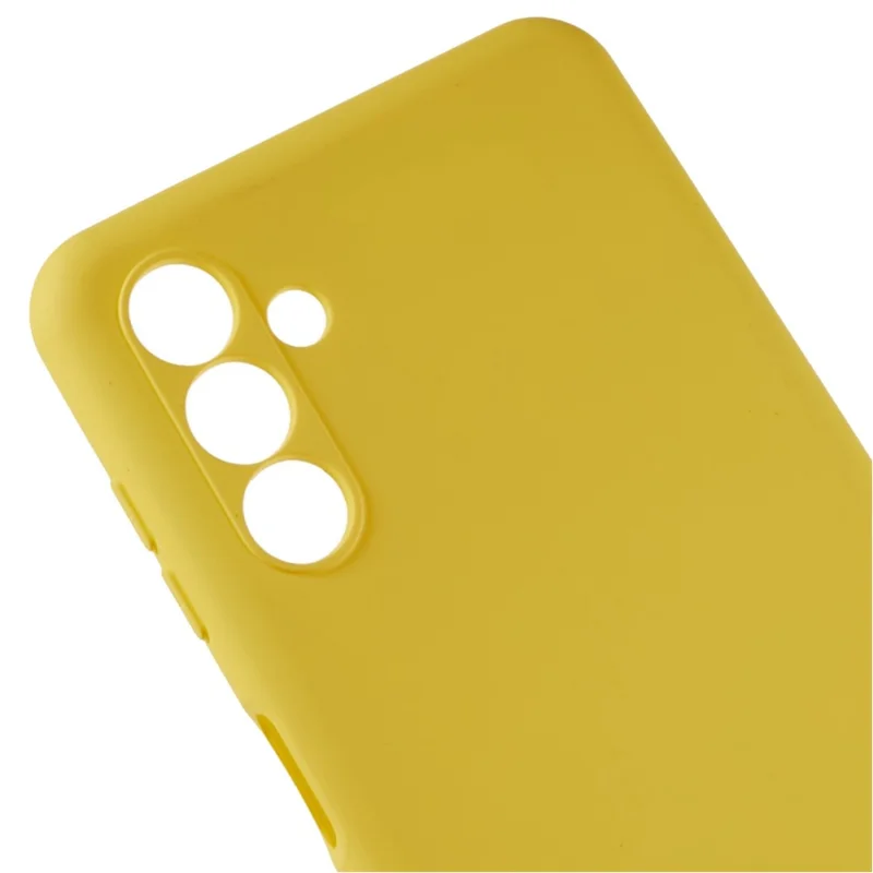 2.0mm Slim Phone Case for Samsung Galaxy M52 5G Anti-Drop Protective Case Arc Edge TPU Phone Cover - Yellow