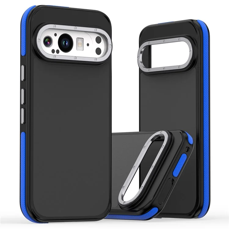 Чехол для Google Pixel 9 Pro XL, Скин с сенсорным ПК + TPU, Противоударный, Задняя крышка телефона - Синий