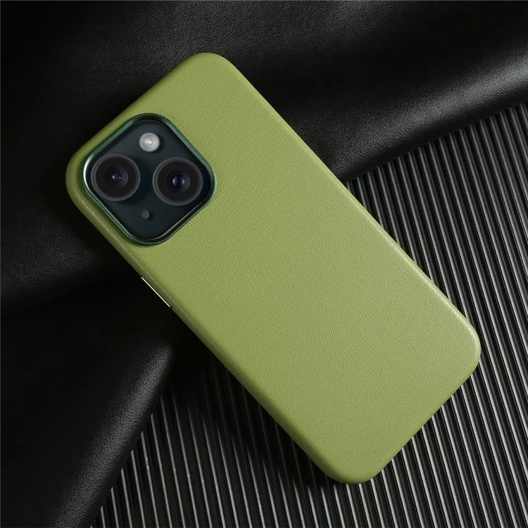 For iPhone 13 Magnetic Case Eco-Friendly RPET Phone Back Cover GRS Certified - Light Green
