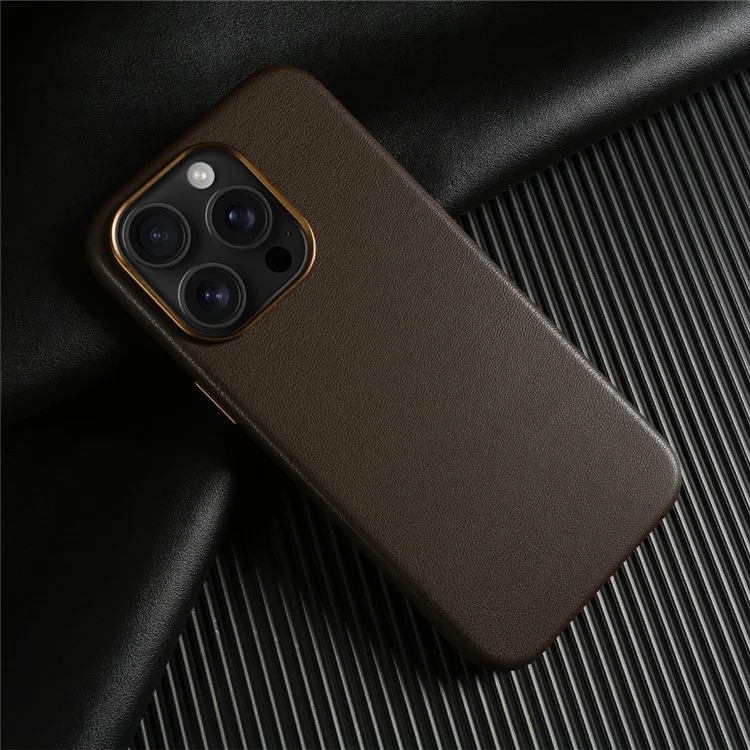 Чехол для iPhone 14 Pro Max с магнитной фиксацией, экологичный, из переработанного ПЭТ-пластика, с сертификатом GRS - Темно-коричневый