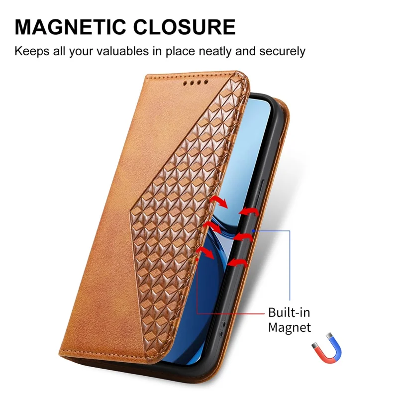 For Realme 13+ 5G Case Calf Texture PU Leather Phone Cover with Wallet - Yellow