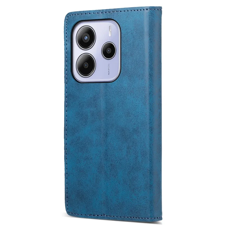 For Xiaomi Redmi Note 14 4G (163.25mm) Wallet Case RFID Blocking PU Leather Phone Cover - Blue