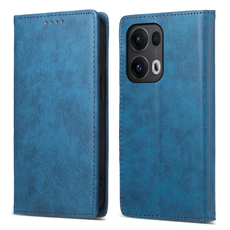 For Oppo Reno13 Pro 5G Wallet Case RFID Blocking PU Leather Phone Cover - Blue
