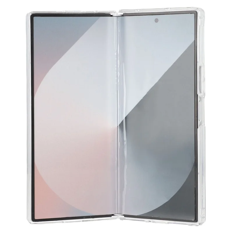 Capa para Samsung Galaxy Z Fold6 5G Compatível com MagSafe TPU + Acrílico Capa de Telefone Transparente