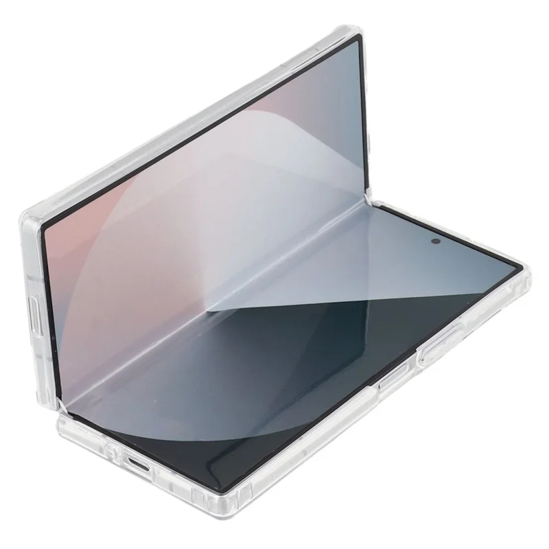 Capa para Samsung Galaxy Z Fold6 5G Compatível com MagSafe TPU + Acrílico Capa de Telefone Transparente