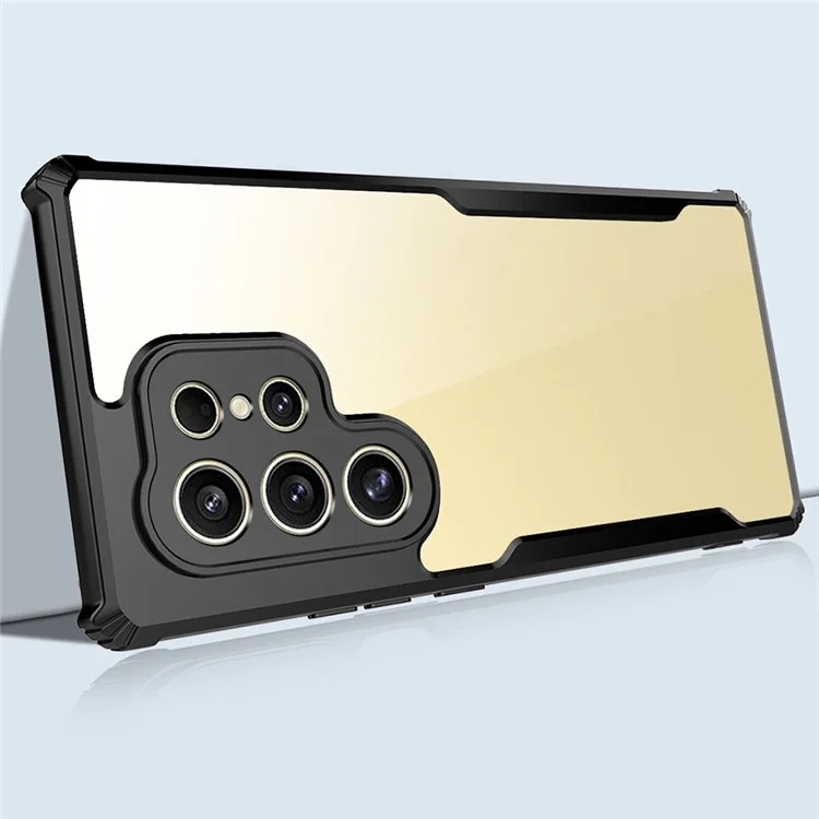 Capa para Samsung Galaxy S23 Ultra Cantos reforçados TPU + Capa de telefone acrílica transparente